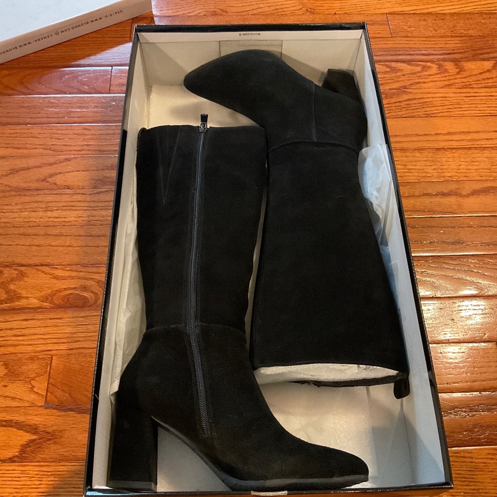 Blondo waterproof suede heeled boots excellent condition size 8